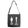 my wife your wife Adjustable Strap Totes