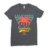California Summer For Ladies Fitted T-Shirt