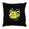 beer eagle Throw Pillow