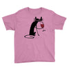cat and wine Youth Tee