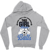 Some Girls Love Diamonds This Girl Loves Balls Zipper Hoodie