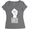introverts unite separately in your own homes Women's Triblend Scoop T-shirt