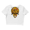 skull spartan Crop Top