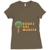books are murder Ladies Fitted T-Shirt