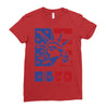 usa 2 Ladies Fitted T-Shirt