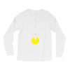 funny 80s pacman 'eating buttons' Long Sleeve Shirts
