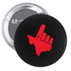 gun 'em down Pin-back button
