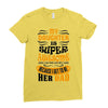 My Daughter Super Awesome Dad Ladies Fitted T-Shirt
