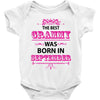 The Best Grammy Was Born In Sebtember Baby Onesie