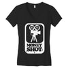 money shot Women's V-Neck T-Shirt