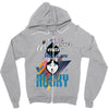 who loves husky Zipper Hoodie