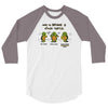 become a ninja turtle 3/4 Sleeve Shirt
