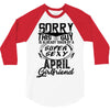 This Guy Is Taken By A Super Sexy April Girlfriend 3/4 Sleeve Shirt