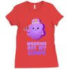 working off my lumps Ladies Fitted T-Shirt
