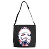 michael myers floral mask Adjustable Strap Totes