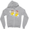 paper bad duo Zipper Hoodie