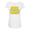 more cheese please Maternity Scoop Neck T-shirt