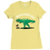 hugasaurus rex Ladies Fitted T-Shirt