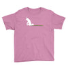 unicorn scooting on the floor Youth Tee
