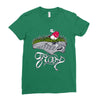 don't step on the grass Ladies Fitted T-Shirt