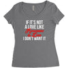 if it's not a love like roseanne &amp; dan i don't want it Women's Triblend Scoop T-shirt