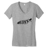 bike evolotions Women's V-Neck T-Shirt