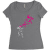 banksy psycho Women's Triblend Scoop T-shirt