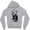 grim kitty Zipper Hoodie
