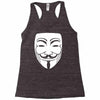 anonymous mask Racerback Tank