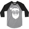 santa hipster 3/4 Sleeve Shirt