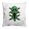 zombie smile Throw Pillow