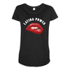 latina power bite Maternity Scoop Neck T-shirt