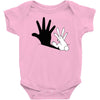 rabbit hand shadow Baby Onesie