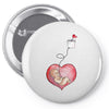 Mom and Baby are Connected to the Heart Pin-back button