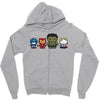hello avengers Zipper Hoodie