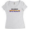 I'm Only Human Women's Triblend Scoop T-shirt