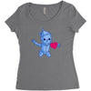 neverheart Women's Triblend Scoop T-shirt