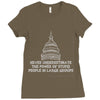 never underestimate Ladies Fitted T-Shirt