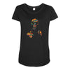 Gas Mask Maternity Scoop Neck T-shirt