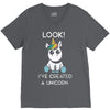 look i've created a unicorn V-Neck Tee