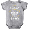 legendary riders are born in 1981 Baby Bodysuit
