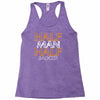 half man half badger Racerback Tank