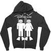never dive alone scuba diving Zipper Hoodie