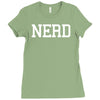 nerd printed Ladies Fitted T-Shirt