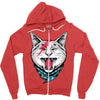 cat rock Zipper Hoodie