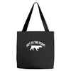 get to the point Tote Bags