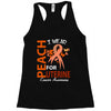 I Wear Peach For Uterine Cancer Awareness Racerback Tank