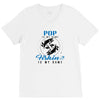 Pop is my Name Fishing Is My Game V-Neck Tee
