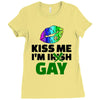 kiss me im gay Ladies Fitted T-Shirt
