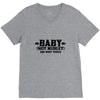 baby not midget do not toss V-Neck Tee